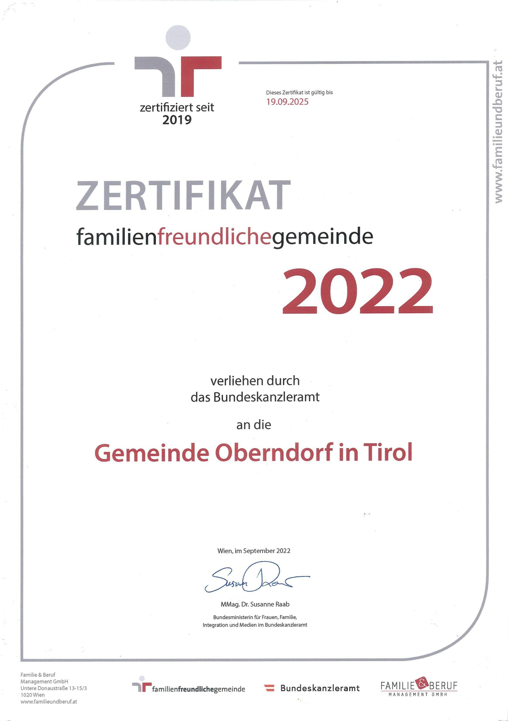 Zertifikat 2022