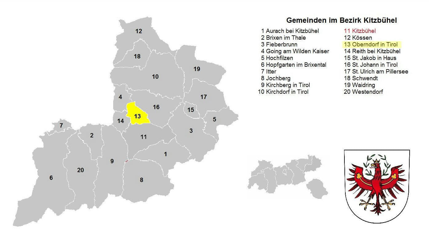 Gemeinden Bezirk Kitzbühel